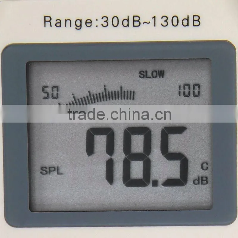 30~130 dB Decibel 7 Ranges Noise Sound Pressure Level Meter