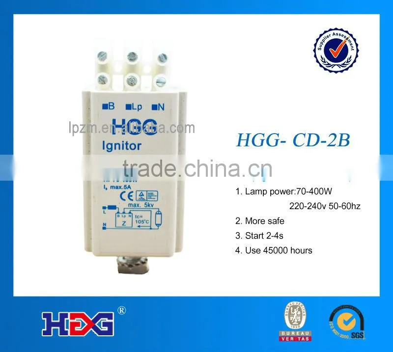 Electric ignitor use for Sodium and Metal Halide lamp high power
