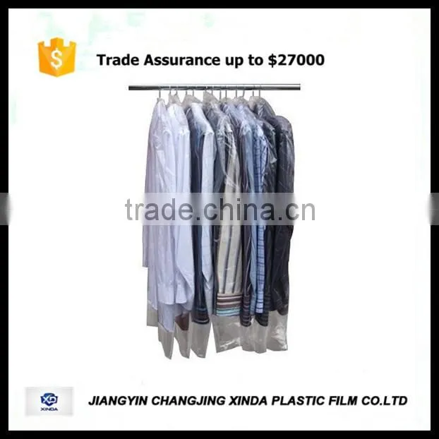 practical garment plastic bag for suit