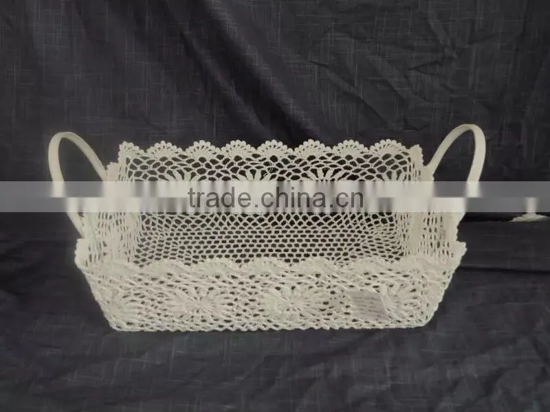 Creative contracted the manual hook is colored make fruit storage basket