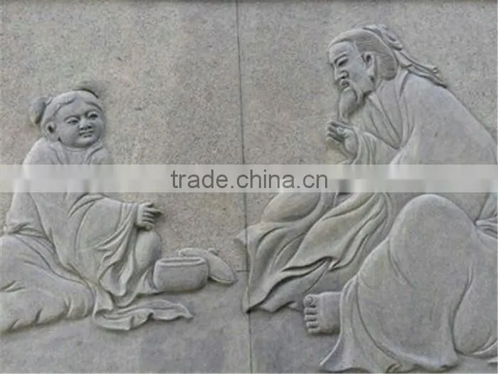 china grey granite customized carving stone with famous story