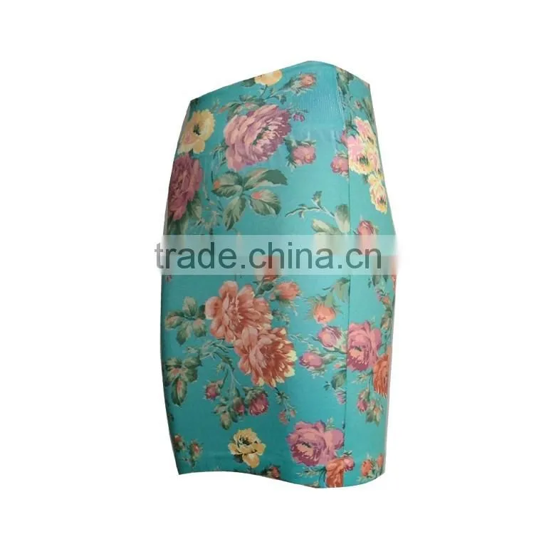 Print Short Tight Pencil Dress for Women