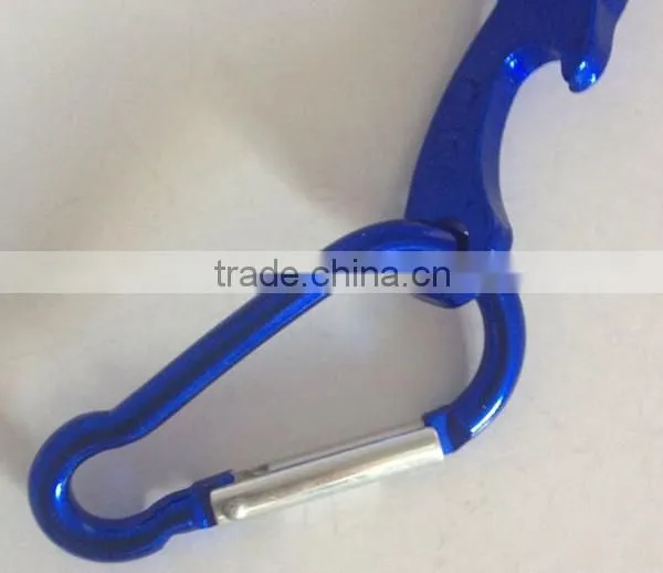 82018# 3 in1 mini bottle opener flashlight with carabiner