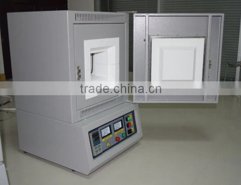 1700 C larger chamber PID control MoSi2 ceramic muffle furnace high temperature ceramic muffle furnace