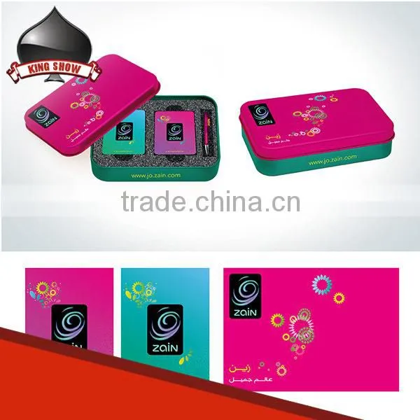 High end poker poker cards plastic with custom logo