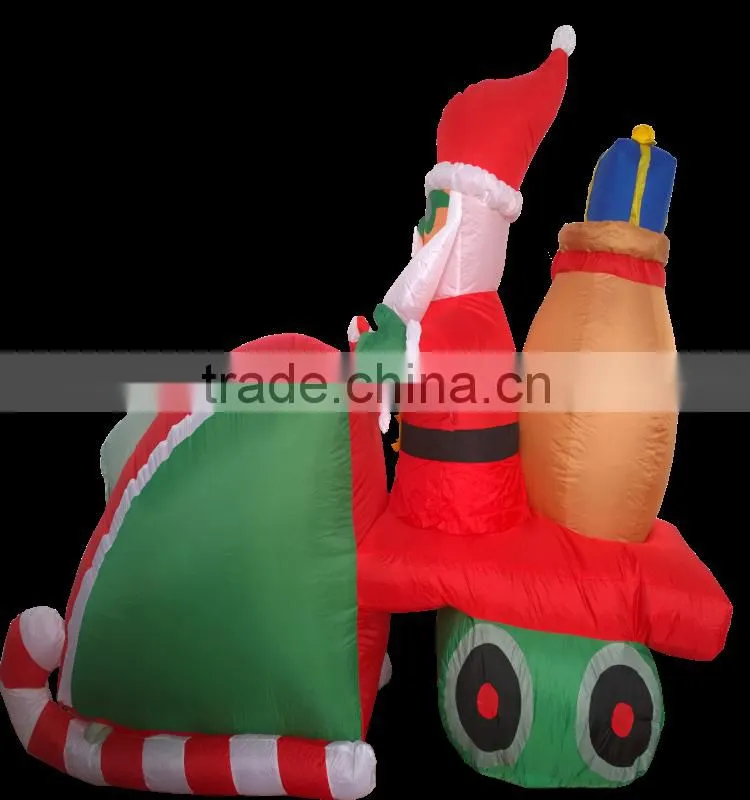 DJ-XT-02 Santa Sack Driving Snowmobile Christmas Airblown Inflatable