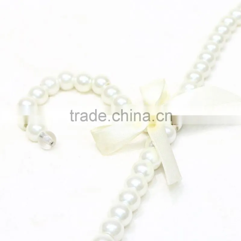 Hot selling children pure white pearl clothes hanger