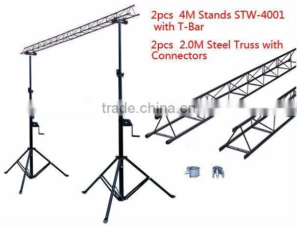 Mounteck hot sell truss bridge metal lighting crank stand led lights exhibition stands
