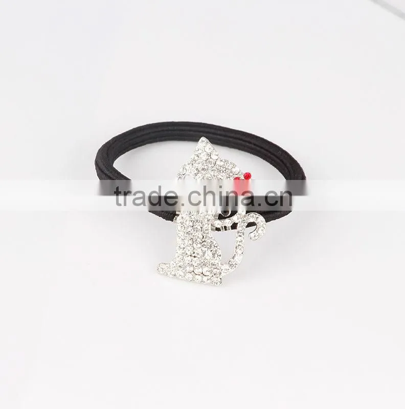 Rhinestone crystal Elastic hair scrunchie , girls hair accessories