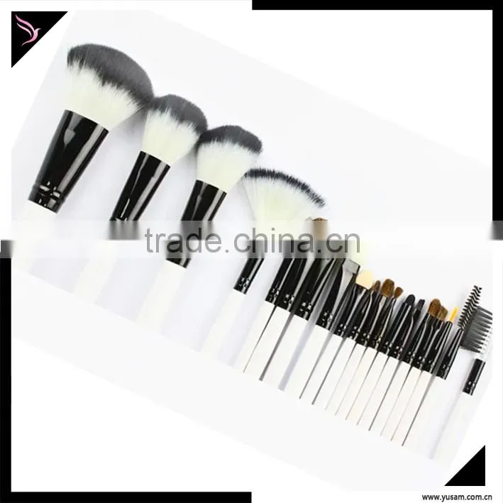 White color 19 pcs personalized makeup brush kit