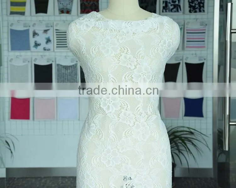wedding dress bride white made by different types nylon fabrics of 2016 latest fashion lace design baju kurung