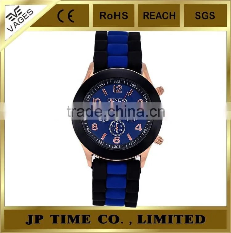 Colorful Unisex Geneva Silicone Jelly Gel Quartz Analog genava sport Watch