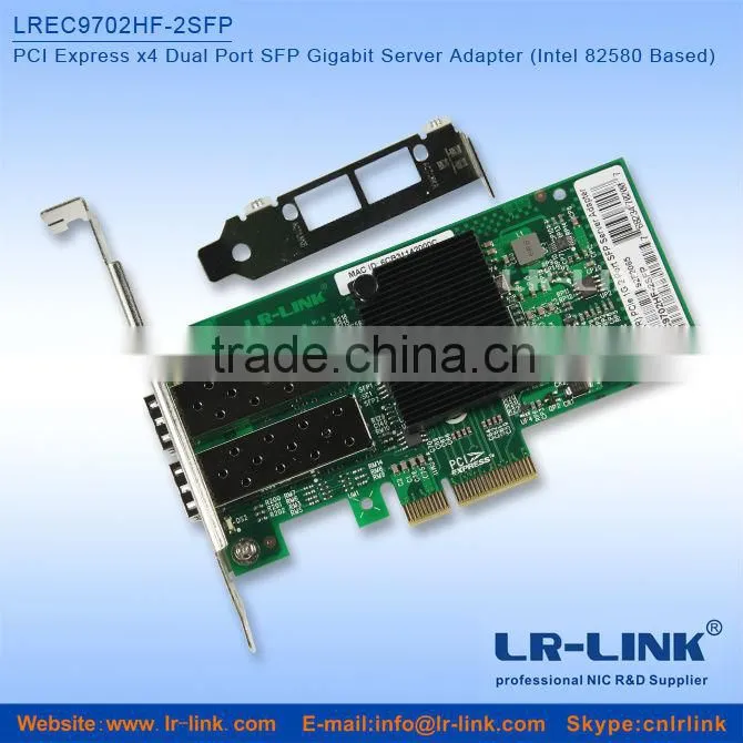 High-quality PCI Express Intel 82599ES Dual Port SFP+ 10G Fiber NIC Compatible With X520-DA2