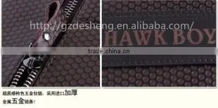 Faux leather messenger bag for men