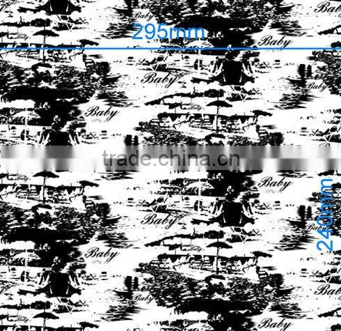hot sale fashion printing silver sequin fabric