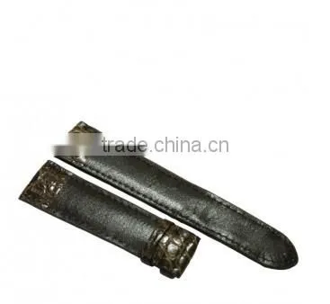Crocodile leather watchband SCRWC-014