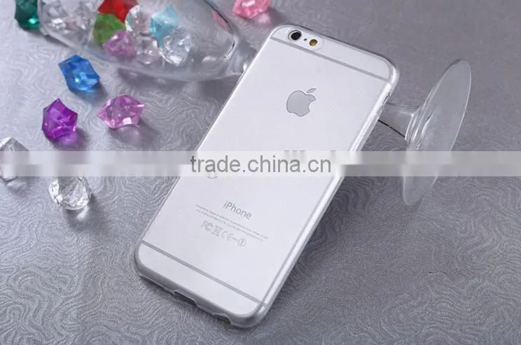 Transparent wholesale soft tpu case for iphone 6