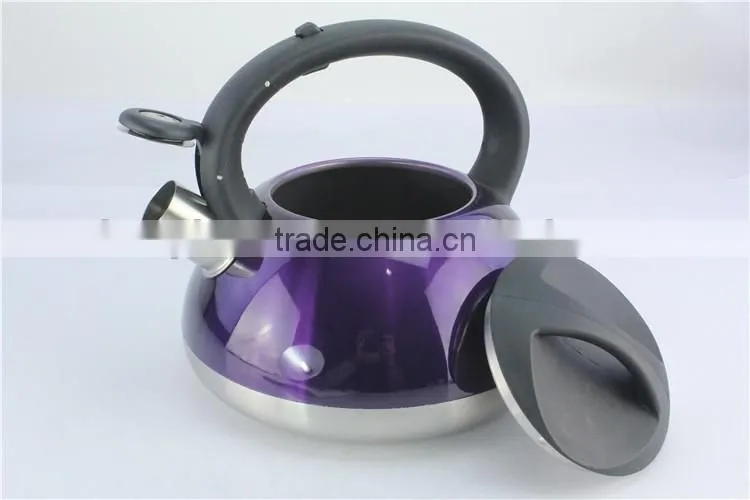 Durable colorful tea pot water kettle whistling tea kettle stainless steel jug