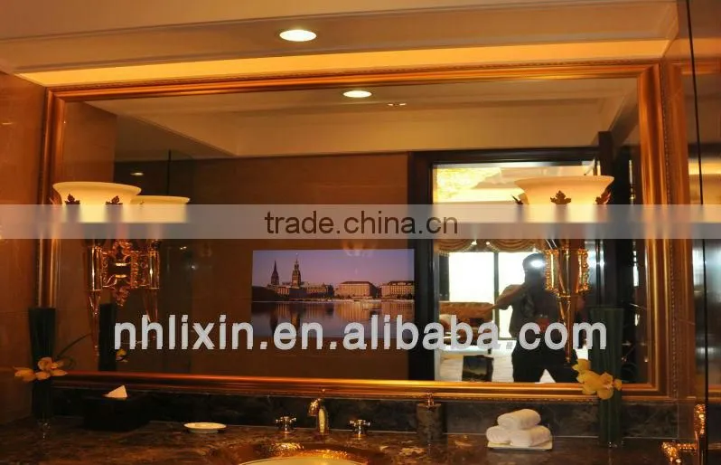 leisure bathroom backlit mirror with tv,waterproof mirror TV