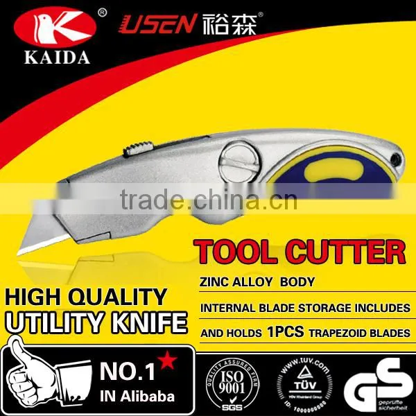 3pcs Trapezoid blade Zinc alloy Utility Cutter