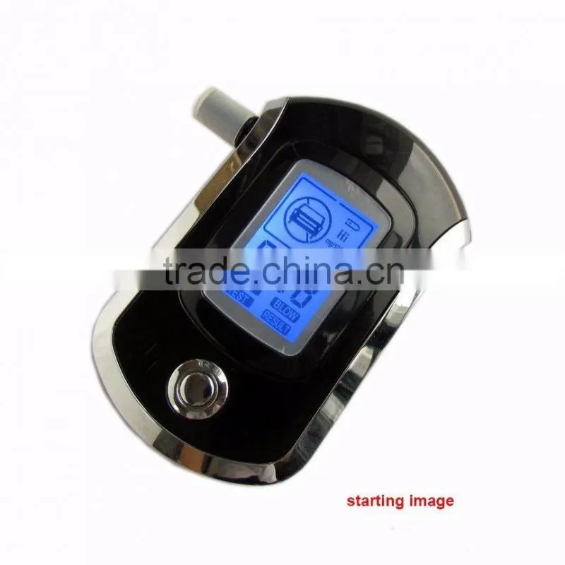 Professional Mini Police Digital LCD Screen Breath Alkohol Alcohol Tester Breathalyzer AT6000 Bafometro Alcoholimetro #