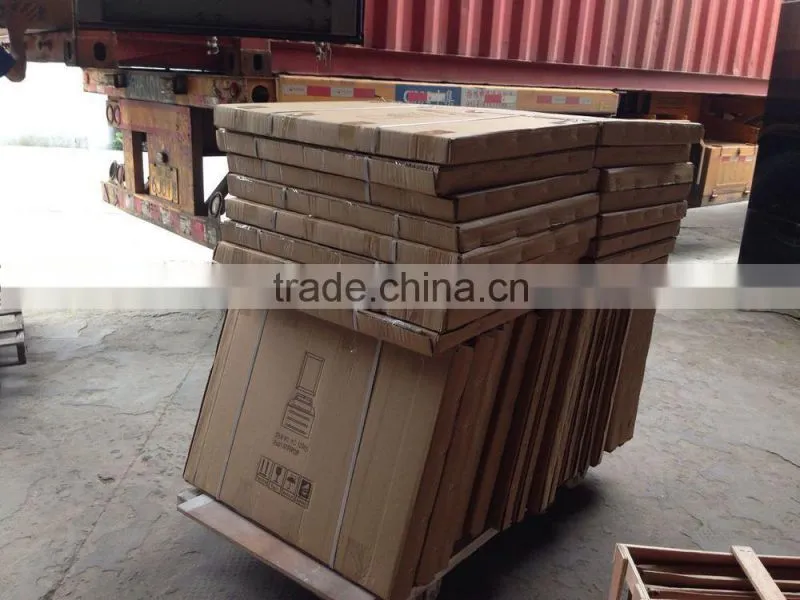 2015 hot selling solid wood hotel corner bathroom vanity, hotel bathroom furniture