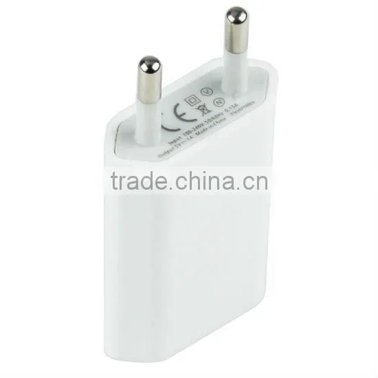 High quality single usb power charger 5v 1a ac wall charger usb for iphone