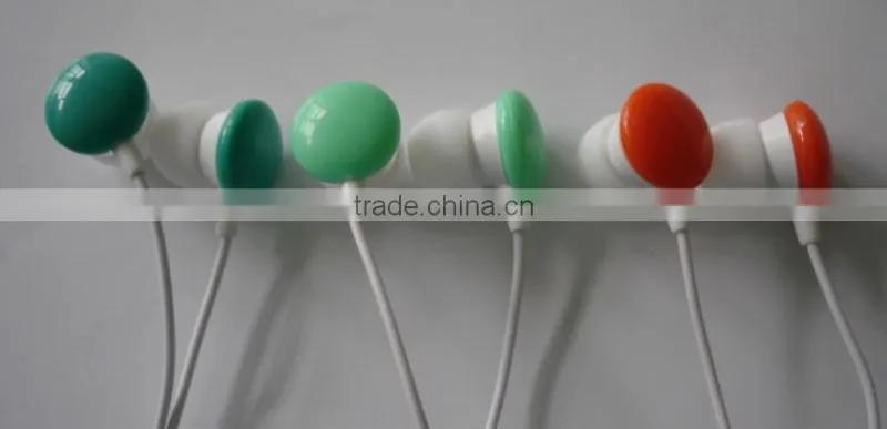 durable inflatable rubber manudrel cheap colorful MP3 earphone/earpiece