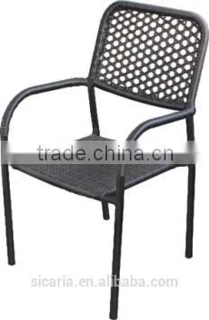 cellular metal PE wicker chair
