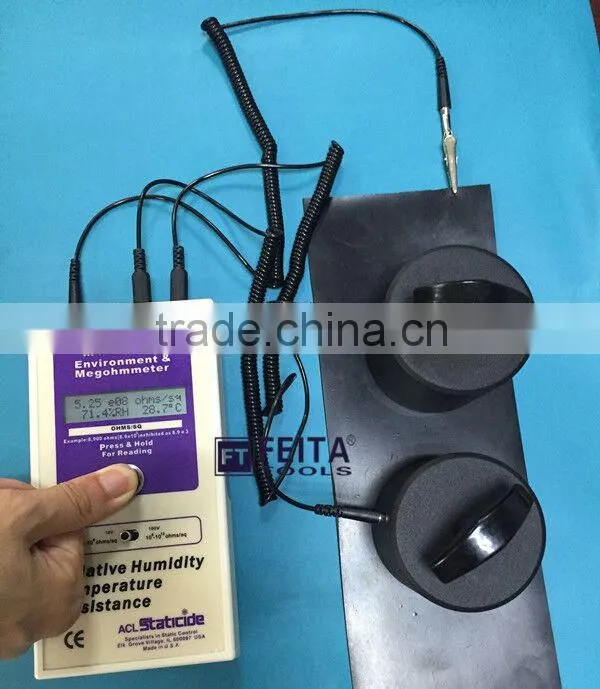 anti static wrist strap Surface Resistance Tester /Electro Static Field meter esd test equipment