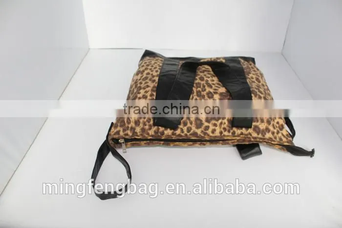 Wholesale Costom High Quality Classic and Fashionable Canvas and PU Women Bag for Lady