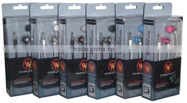 2013 new style Stereo sound Metallic in-Ear Earphone With Microphone & Button