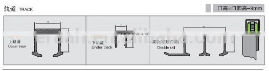 OPK Hang Sliding Glass Door Roller for Thin Door - 18mm Door Panel