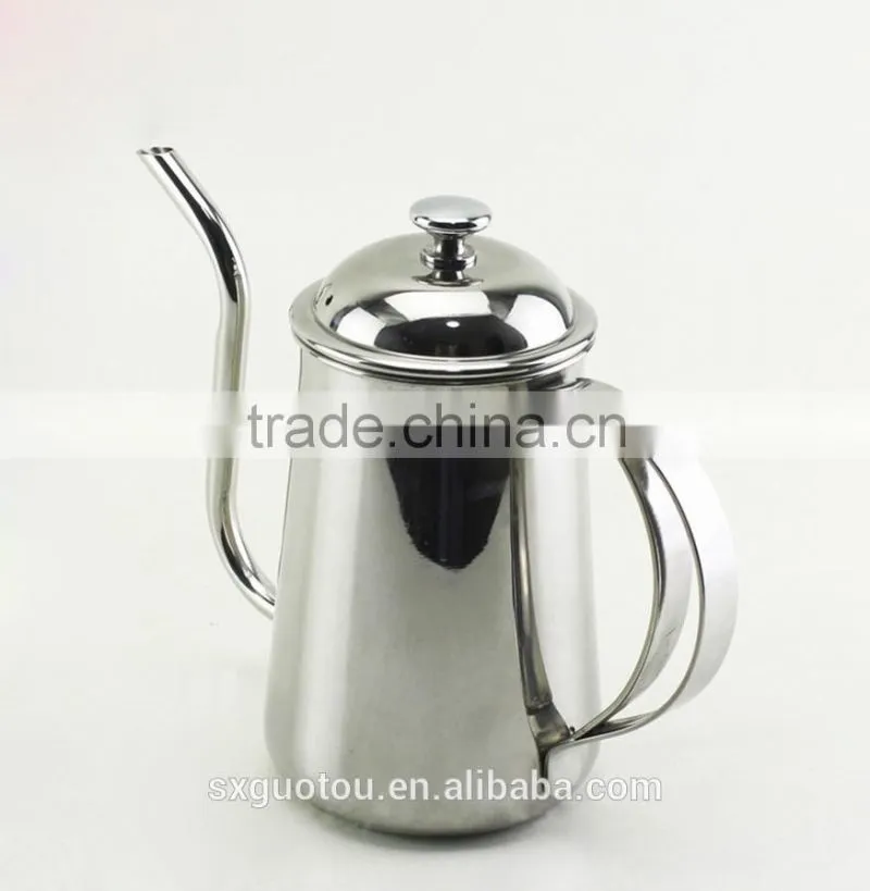Hot sale stainless steel coffee drip kettle pour over kettle 304