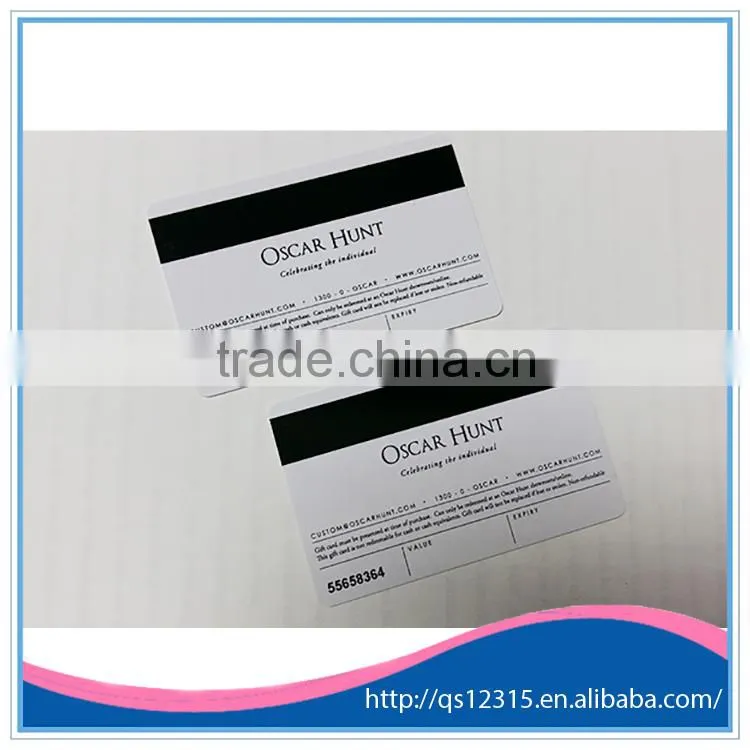 Plastic Magnetic Stripe Card