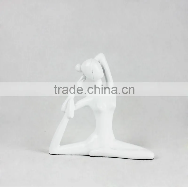 Resin Yoga Figurines, Yoga sculpture, indoor Yoga statue for sale