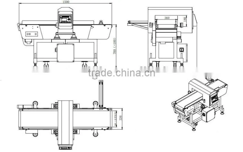 High Speed Food Metal Detector Sale SW-D300