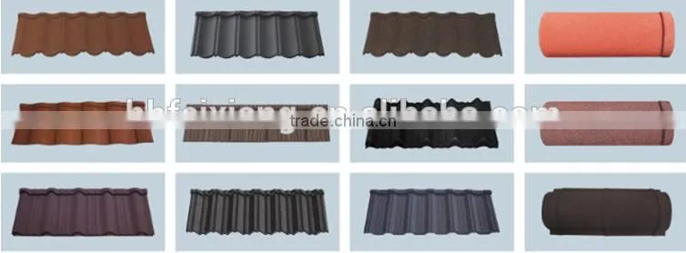 Simulation color stone-coated steel tile forming equipments
