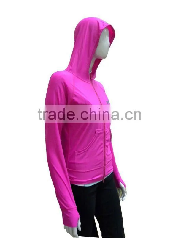 Women Rash Guard Hoodies/ Lycra Hoodies
