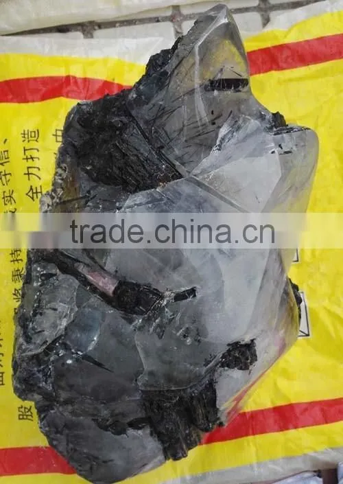large natural rock raw black tourmaline specimen for decoration