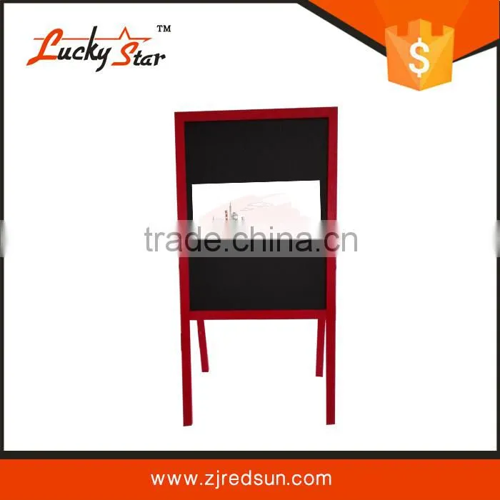 2015 Zhejiang Red Sun wooden frame blackboard/whiteboard with marker tray /whiteboard with pen holder