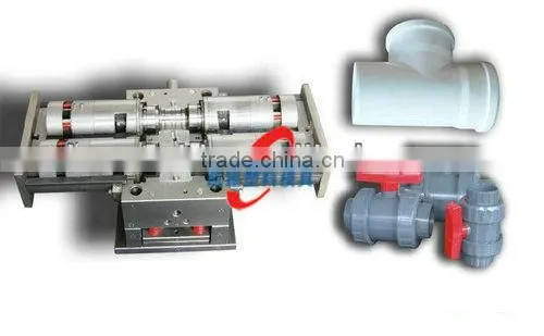 Cool design PE pipe fitting mould,plastic injection mold