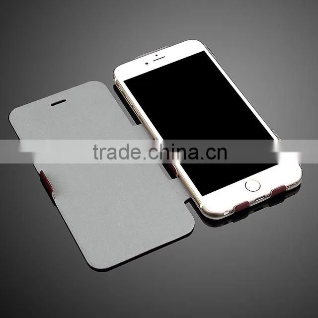 Elegant design ultra thin flip open stand leather case cover with embossed flower mobile phone leather case