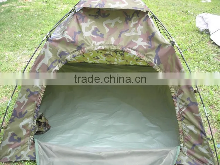 small 210D polyester amry camouflage hunting tent