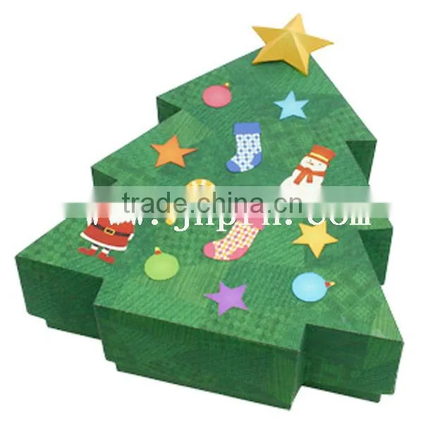 custom made Star shaped paper christmas gift box