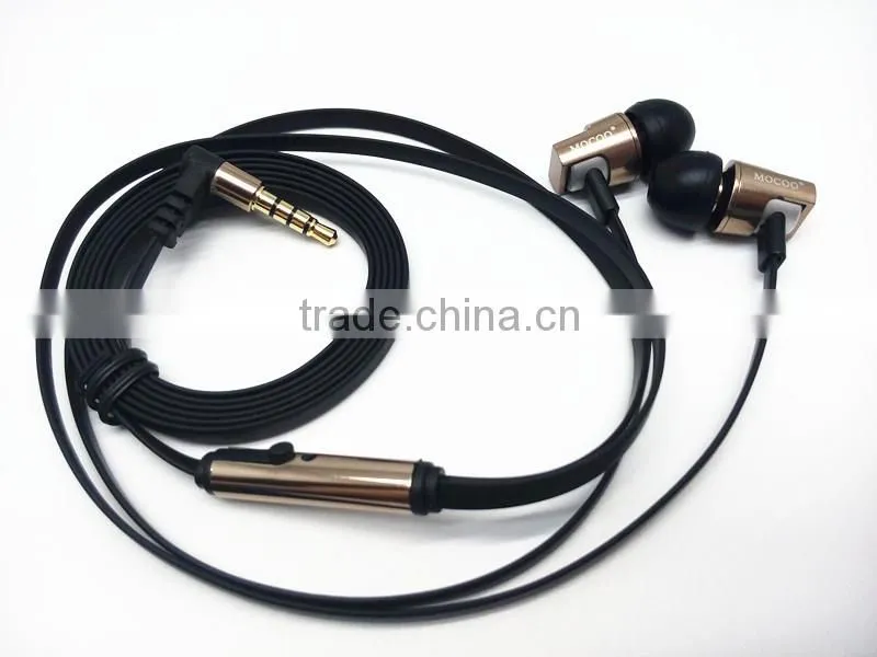 2016 special design earbuds in-ear wired headset with mic earphone use for PC, mobile phone custom logo OEM accepted