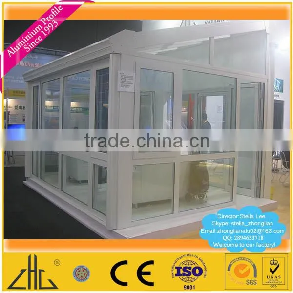 Wow!! powder coating pure white in matt finish and semi-gloss finish aluminum,PVDF painting aluminium profile for sectional door