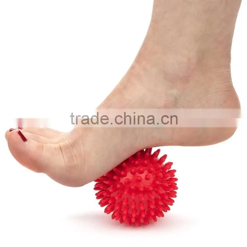 Reflexology T rigger Therapy Spiky Exercise Massage Ball for Foot Plantar Fasciitis Back Pain Relief