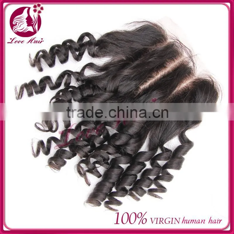 Wholesale Cheap Virgin peruvian Body Wave Three Part Lace Closure 3 Way Part Lace Closure With Baby Hair 3 Way Part Closure