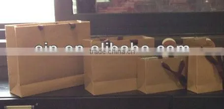 cheap recycle brown kraft paper bag for cloth,garments,apparel